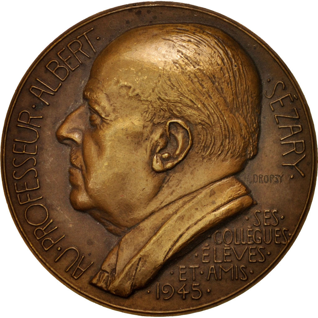Algeria, Professor Albert Sézary, Medicine, Medal, 1945, AU(55-58), Dropsy