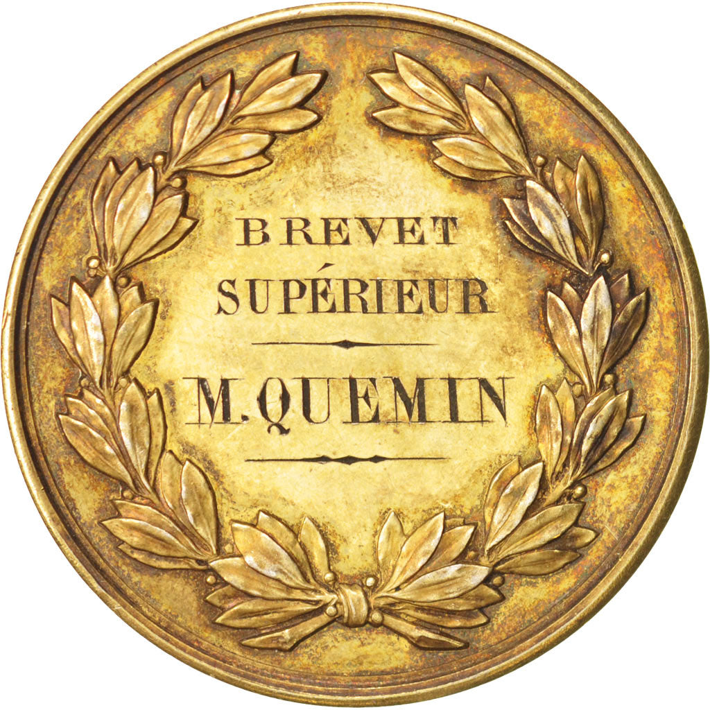 France, Rouen Mercy Boarding school, Arts & Culture, Medal, 1874, MS(63)