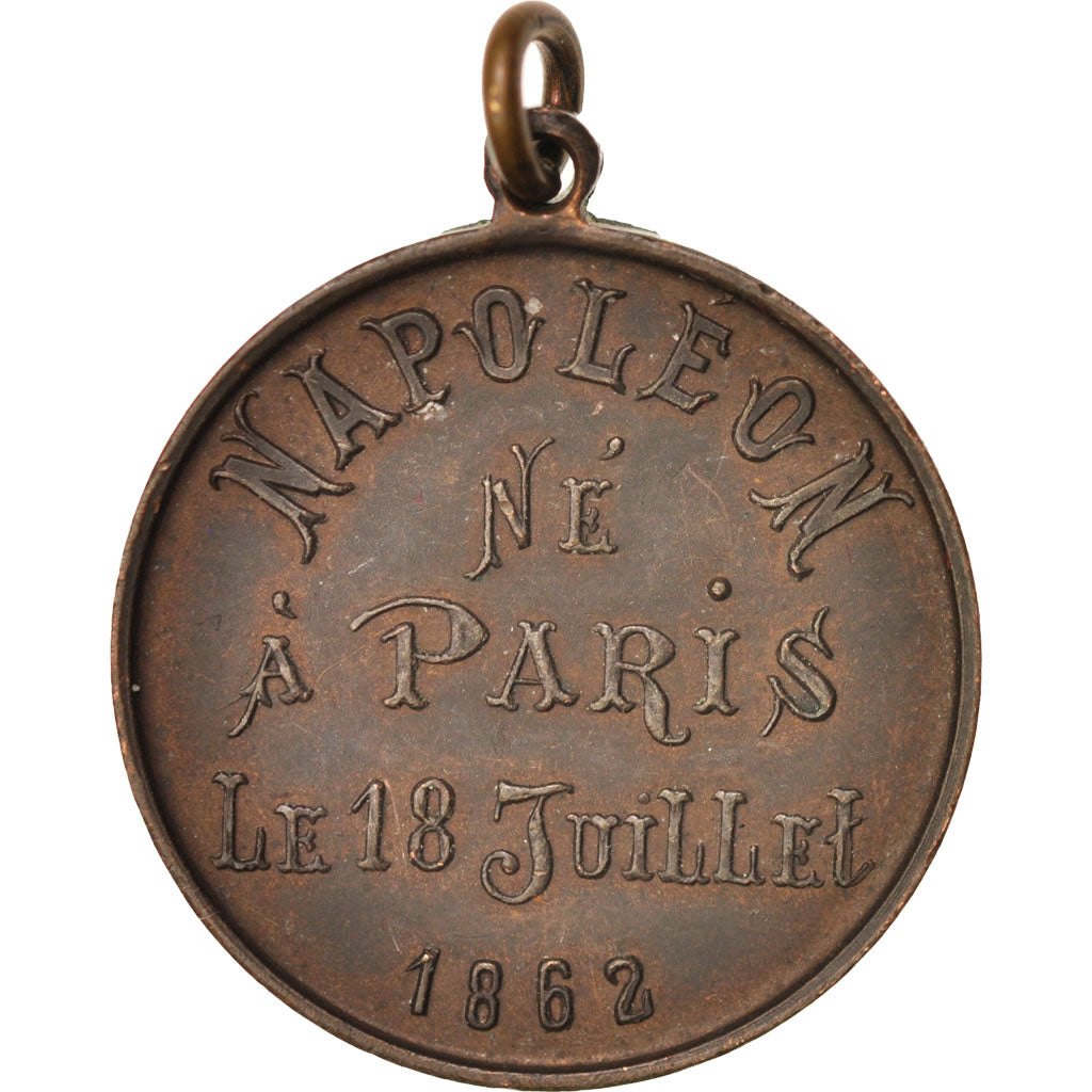 France, Medal, Victor Napoléon, History, AU(55-58), Copper