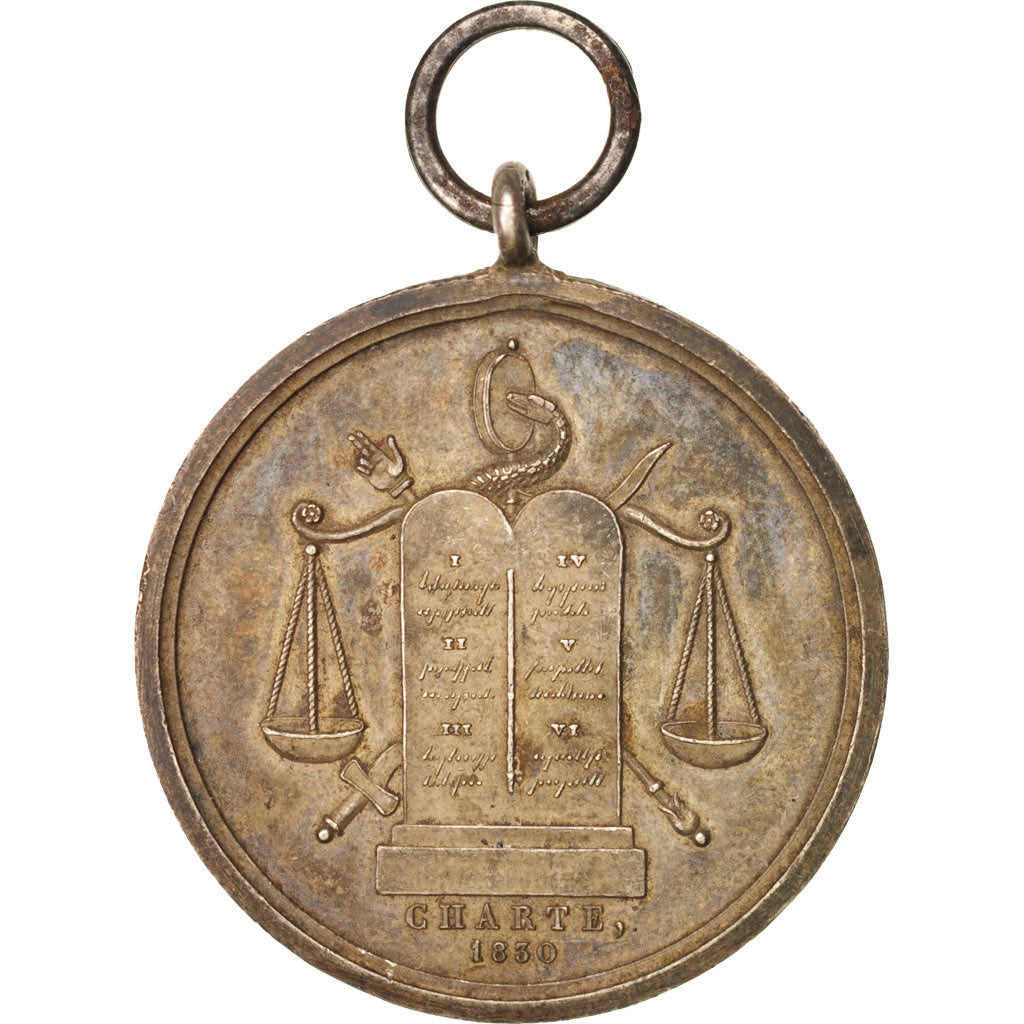 France, Medal, Tribunal civil, Politics, Society, War, 1830, Maurisset