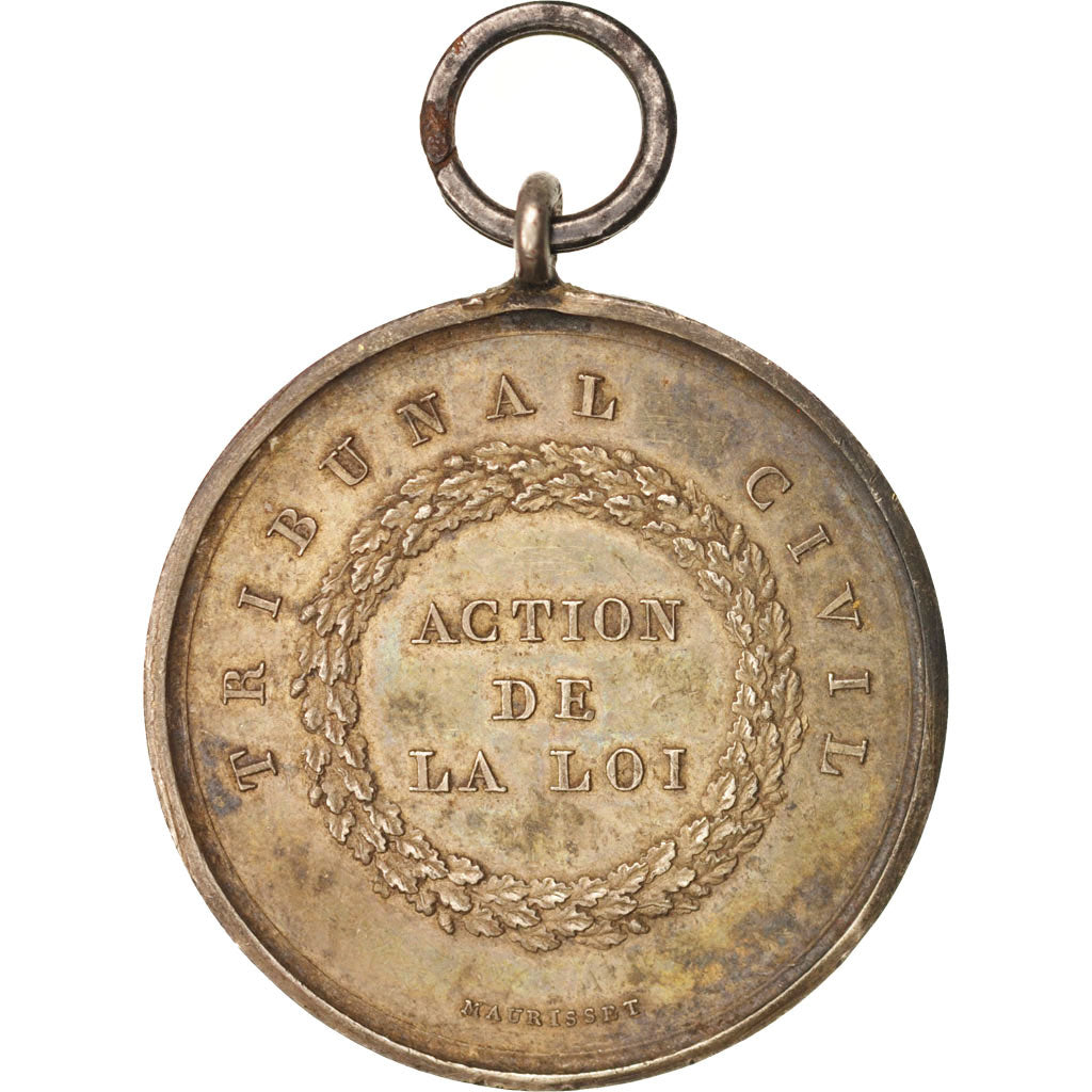 France, Medal, Tribunal civil, Politics, Society, War, 1830, Maurisset