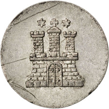 GERMAN STATES, Dreiling, 3 Pfennig, 1851, KM #569, AU(55-58), Silver, 0.50