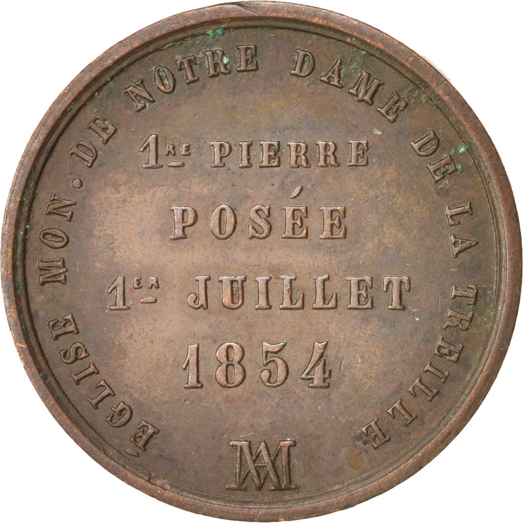 France, Medal, Notre-Dame de la Treille, Lille, Religions & beliefs, 1859