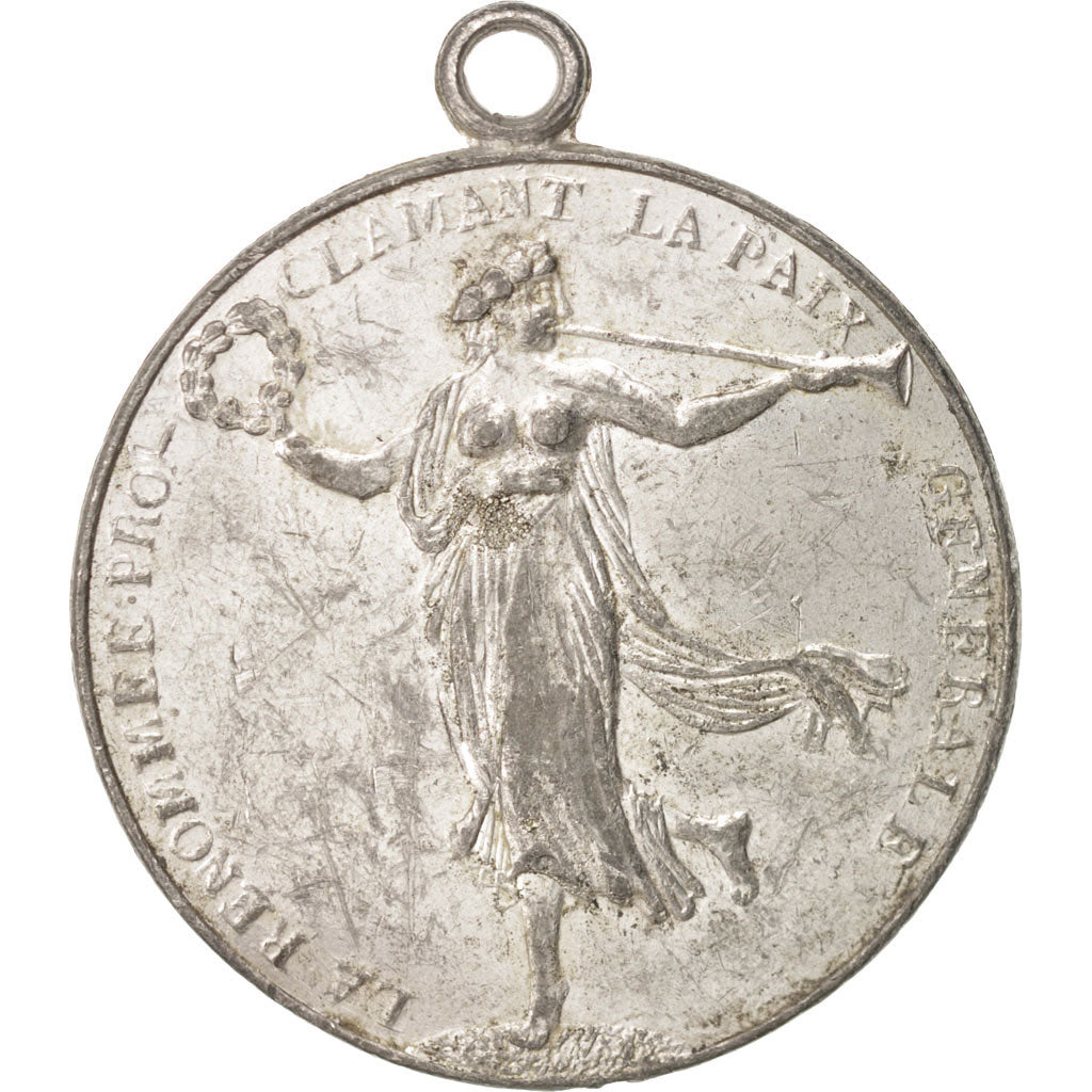 France, Medal, Louis XVIII, History, AU(50-53), Tin