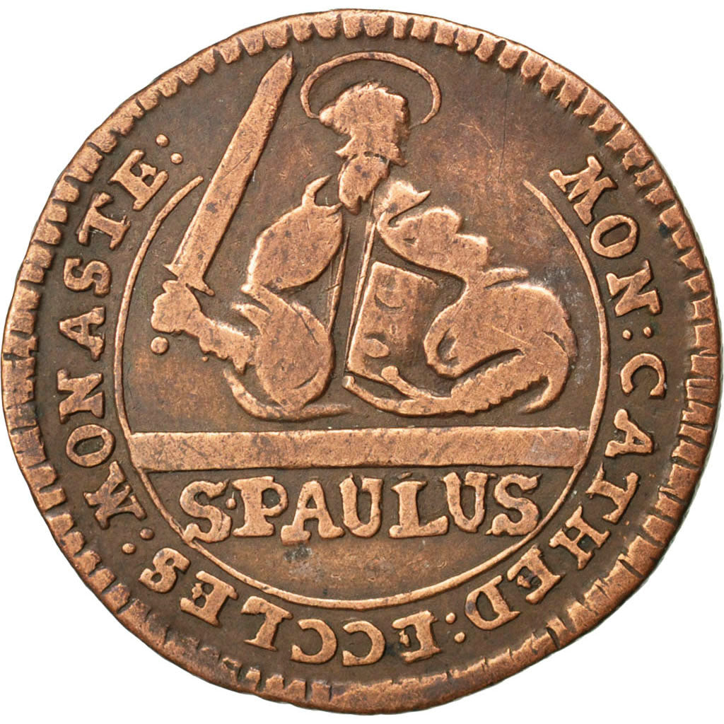 GERMAN STATES, 3 Pfenning, 1753, KM #430, VF(30-35), Copper, 4.00