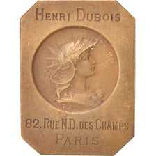 Francia, Medal, Henri Dubois Publicity plaquette, Arts & Culture, Dubois.H