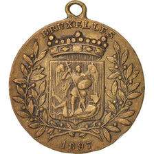 Belgique, Ville de Bruxelles, Politics, Society, War, Medal, TTB+, Bronze, 27
