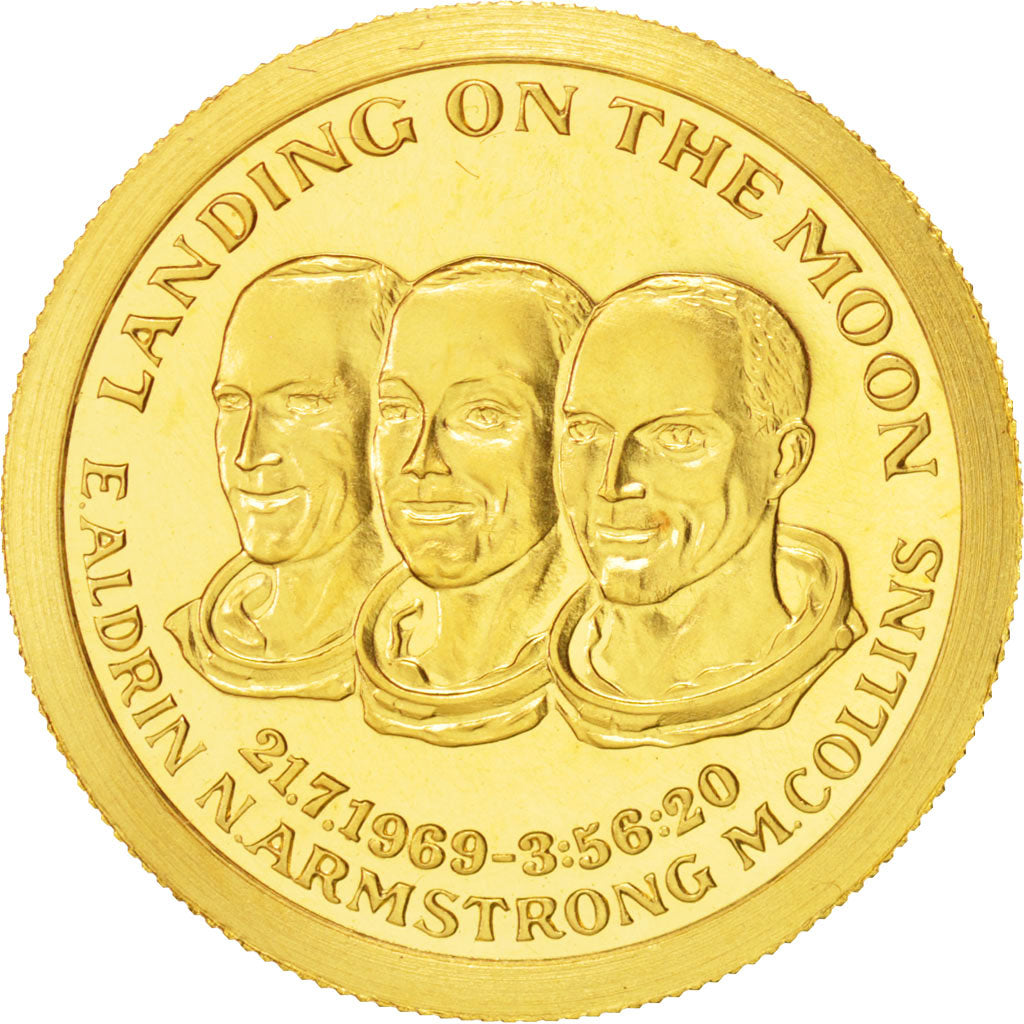 France, Medal, Landing on the Moon, History, 1969, Monnaie de Paris, MS(63)