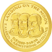 France, Medal, Landing on the Moon, History, 1969, Monnaie de Paris, MS(63)