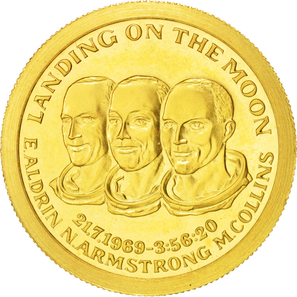 France, Medal, Landing on the Moon, History, 1969, Monnaie de Paris, MS(63)