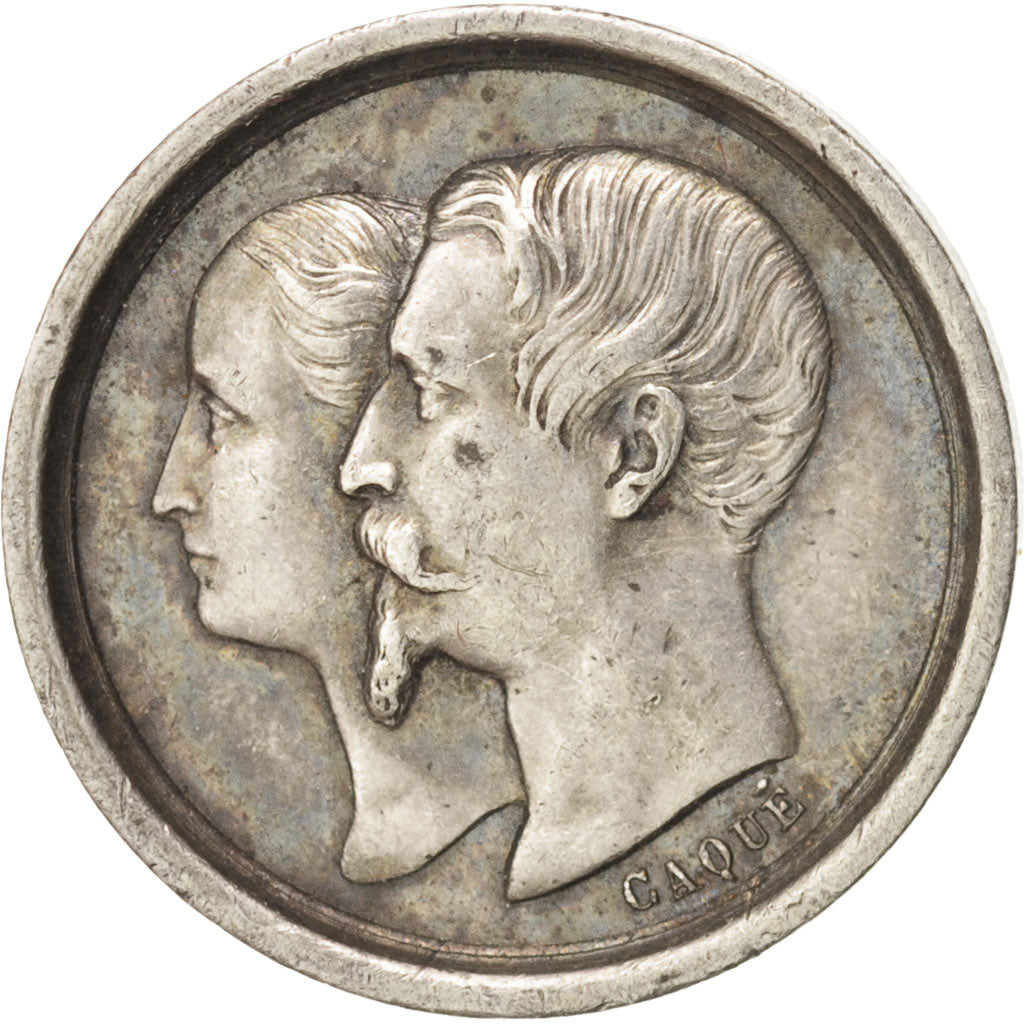 Francia, Medal, Napoléon III, Imperial prince birth, Second French Empire