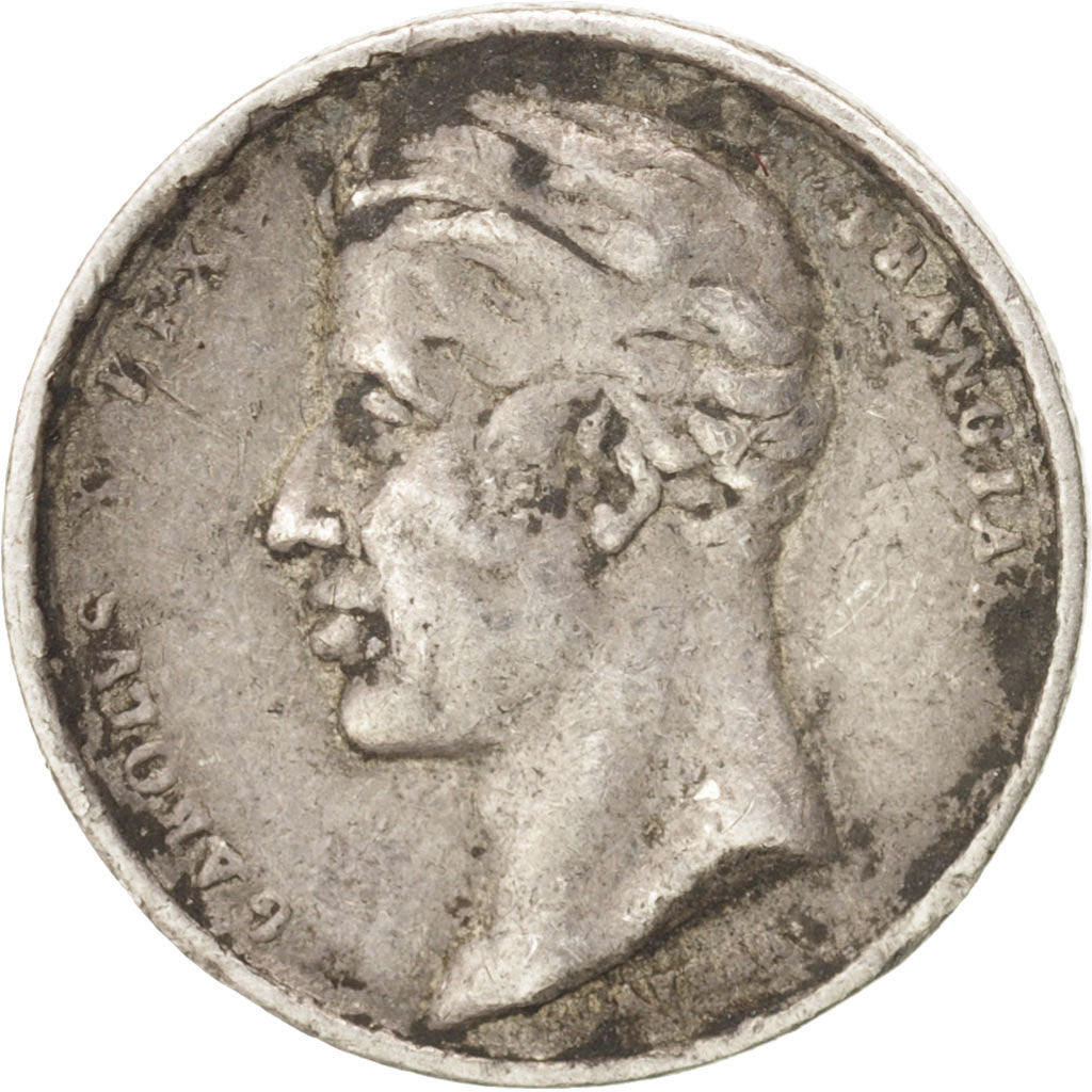 France, Charles X coronation quinarius, History, Medal, 1825, VF(30-35)