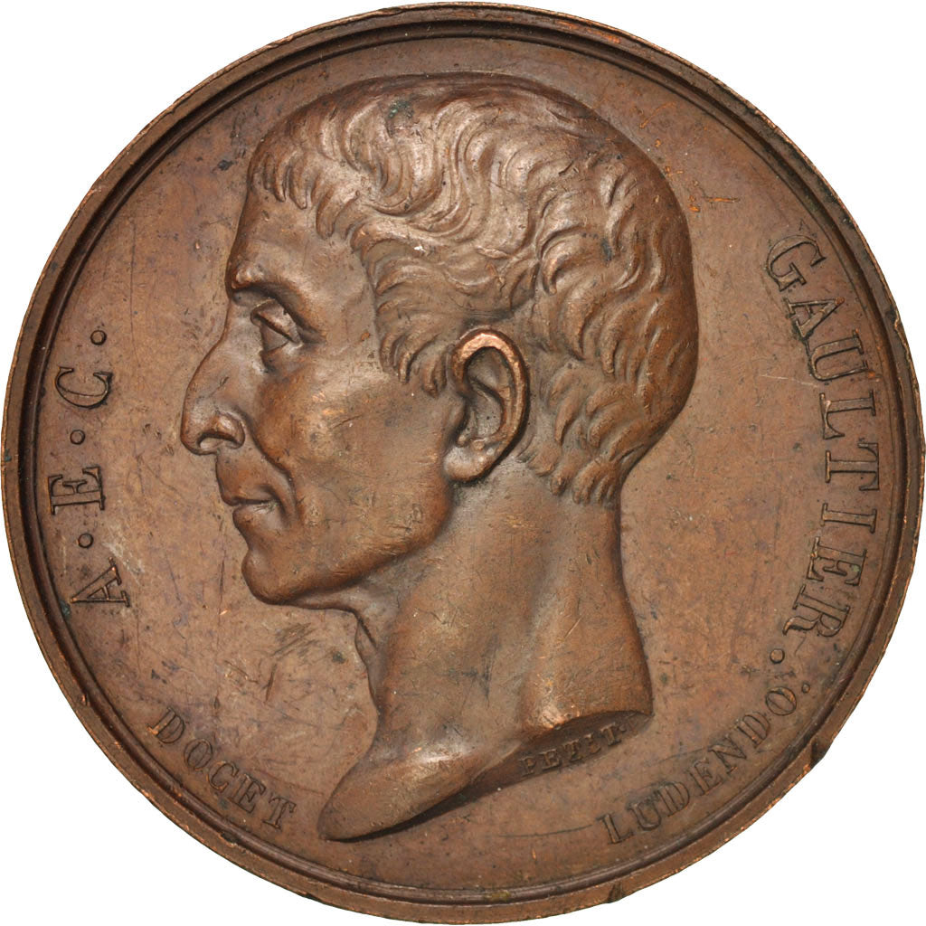 France, Medal, L'abbé Gaultier, Arts & Culture, 1815, Petit, AU(50-53), Copper