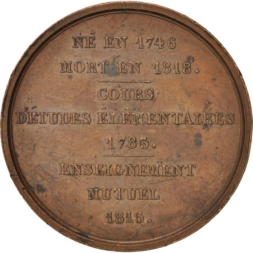 France, Medal, L'abbé Gaultier, Arts & Culture, 1815, Petit, AU(50-53), Copper