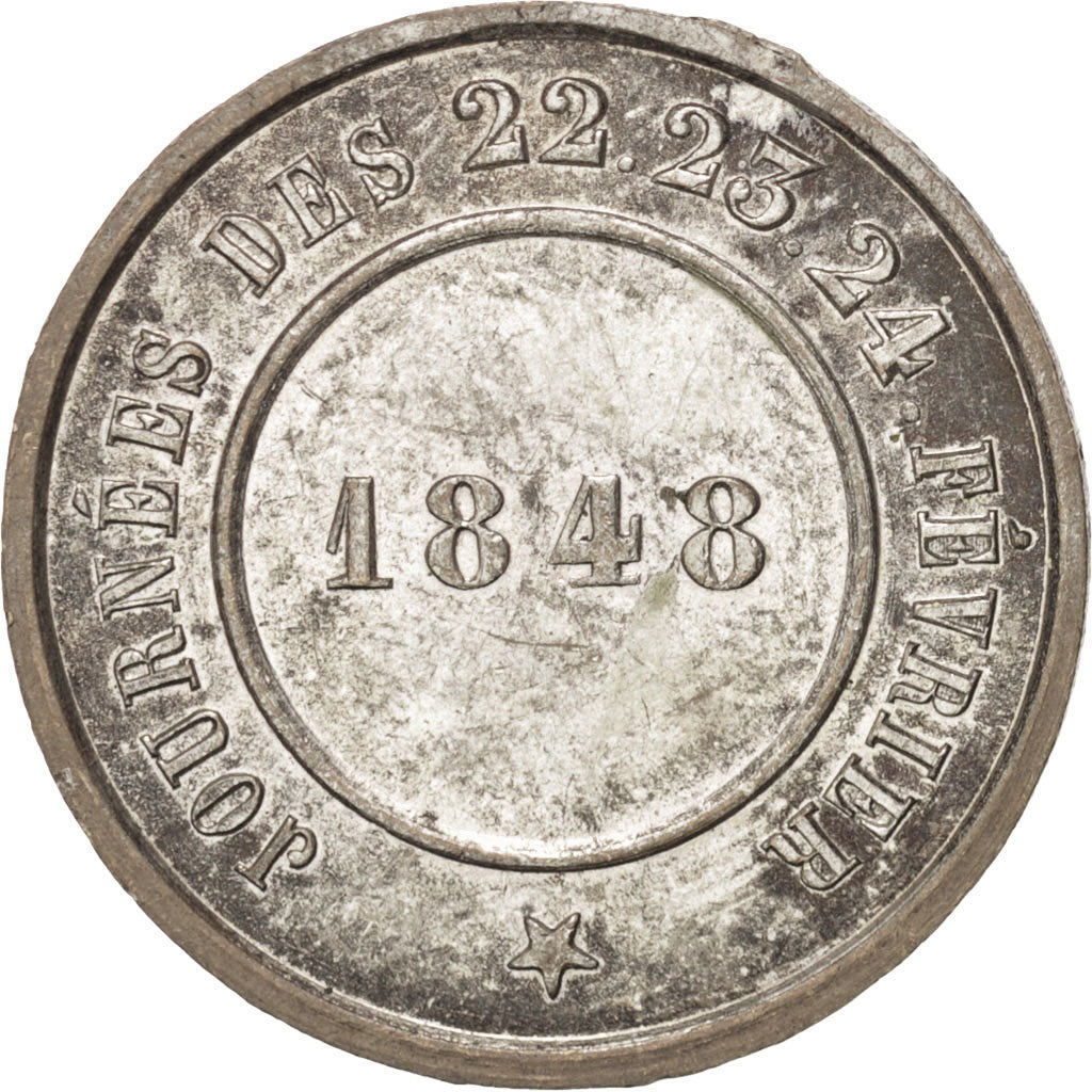 Frankreich, Medal, Journées des 22, 23, 24 février 1848, History, 1848, VZ