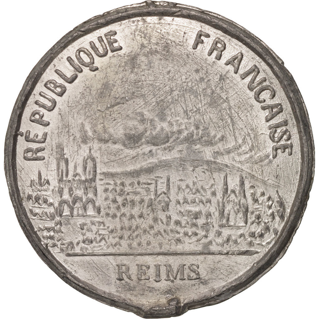 France, Medal, Proclamation de la République à Reims, History, 1848, TTB+, Tin