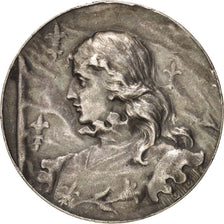 France, Jeanne d'Arc, Religions & beliefs, Medal, AU(55-58), Silver, 32