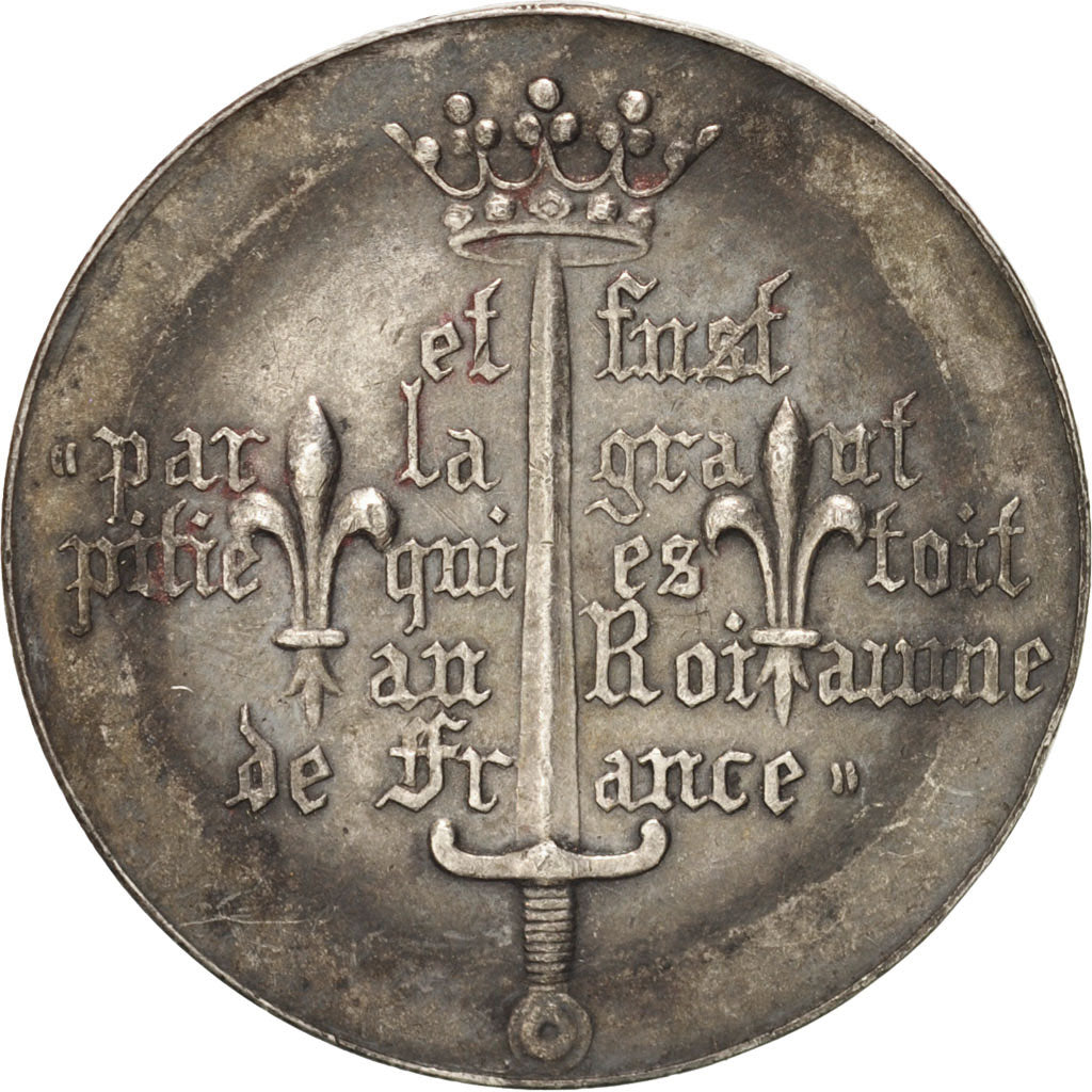 France, Jeanne d'Arc, Religions & beliefs, Medal, AU(55-58), Silver, 32