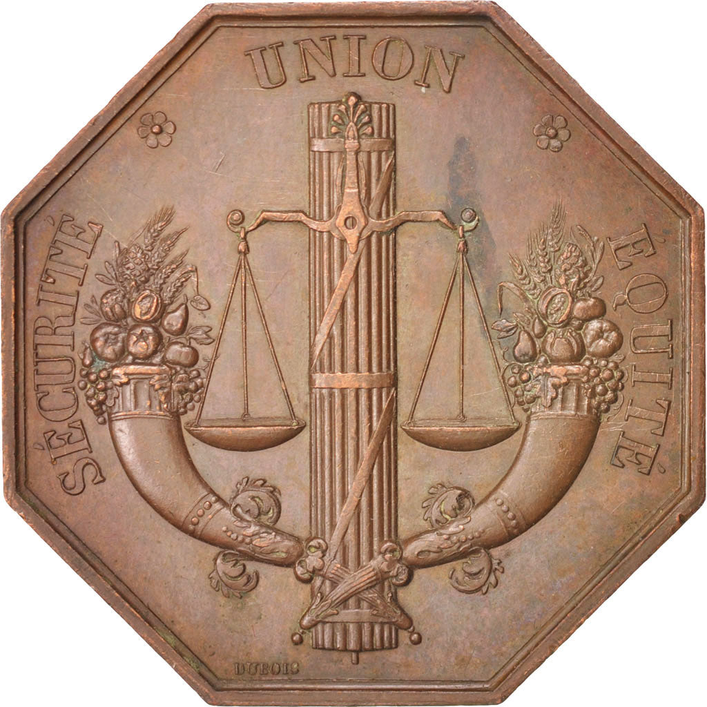 Frankreich, Token, Insurance, Insurance La Fraternelle, 1838, Dubois, VZ