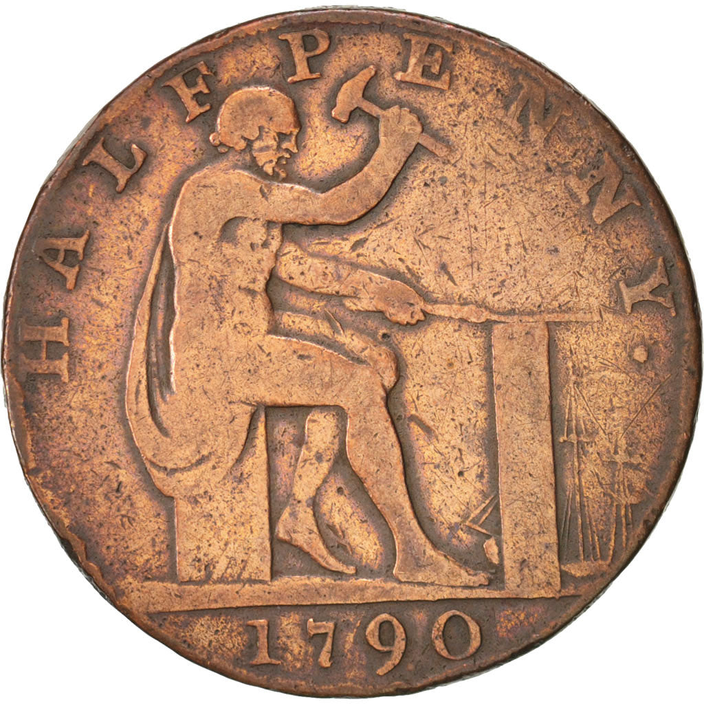 Great Britain, Token, Trades, Wilkinson's Iron Master & Vulcan, 1790, VF(30-35)