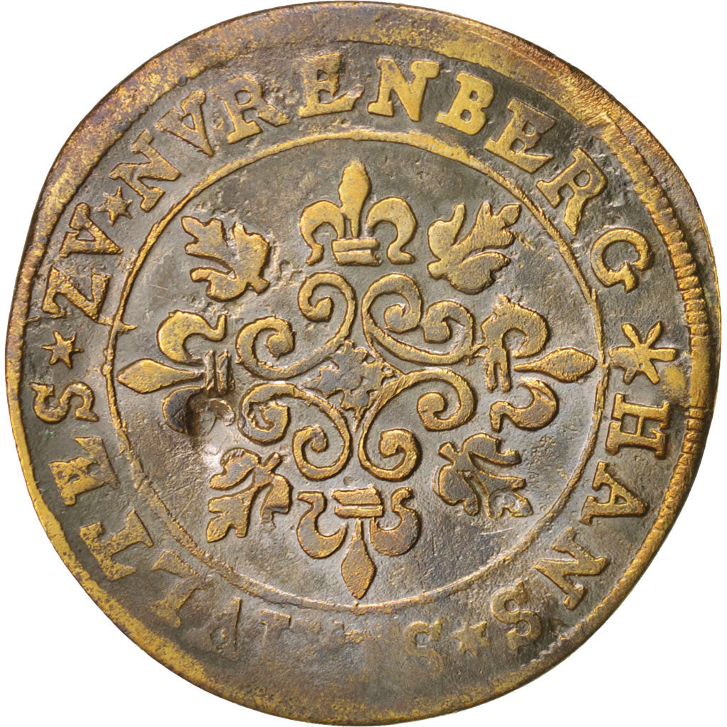 France, token count, Nuremberg token, Token, AU(50-53), Brass, 28