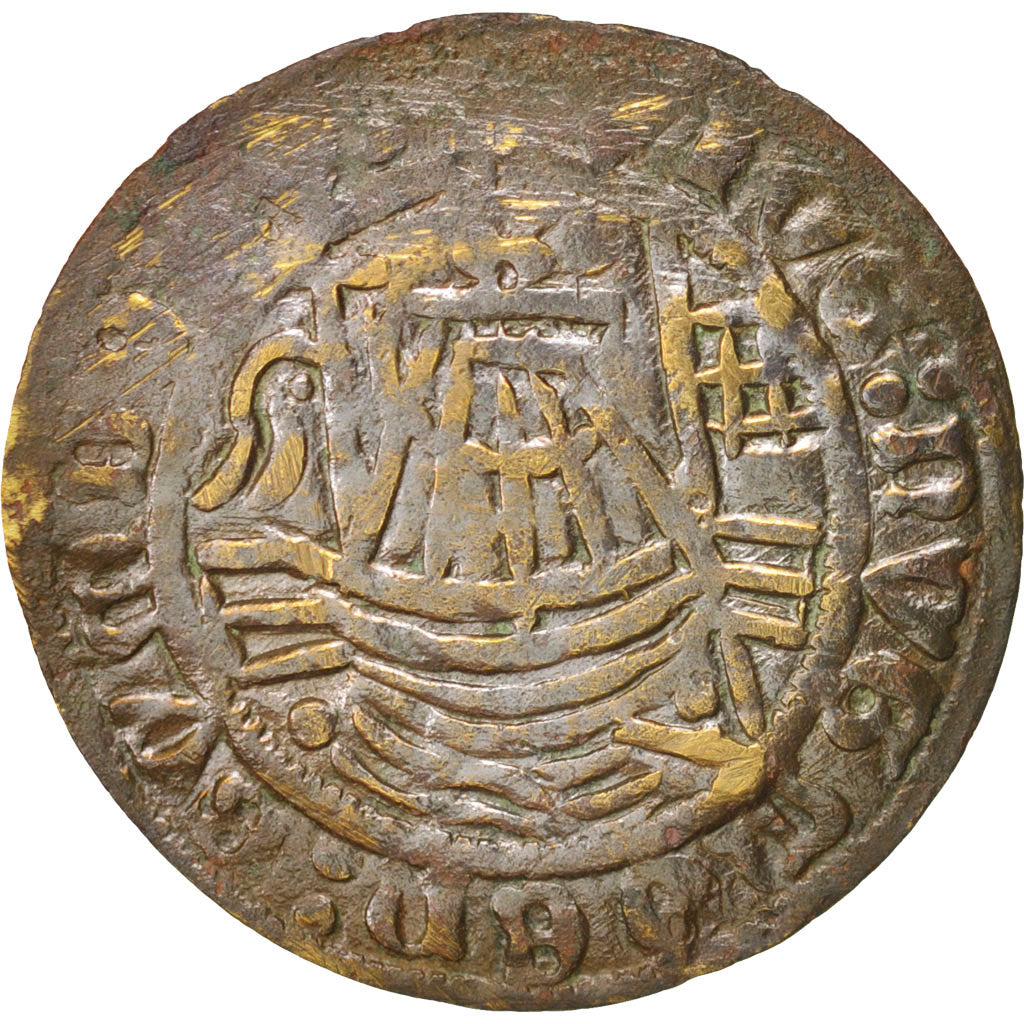 France, Token, token count, Jeton à la nef, VF(20-25), Brass