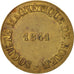 France, Club, Société magnétique de Rouen, Token, 1841, AU(55-58), Brass, 27