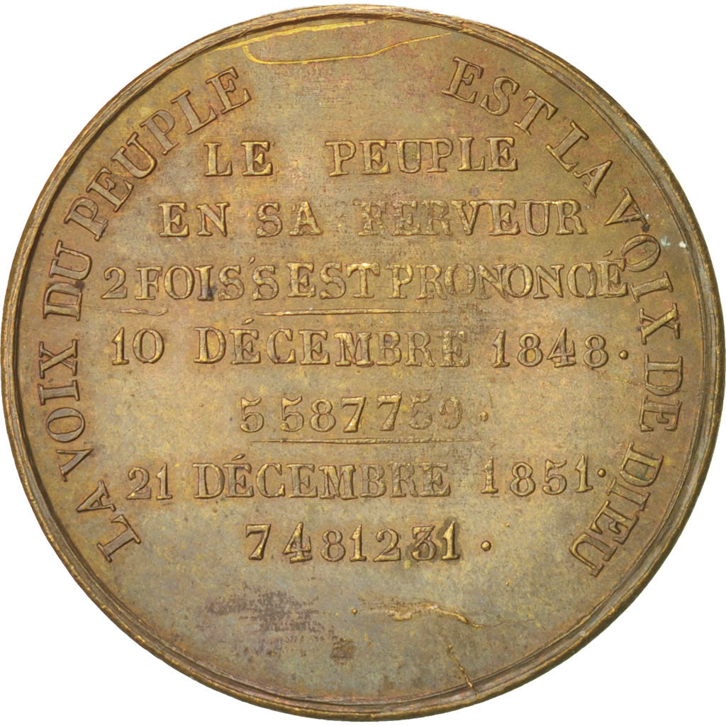 France, Louis Napoléon Bonaparte, French Second Republic, Token, 1848