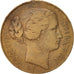 France, Second Empire, Eugénie Impératrice, Token, EF(40-45), Copper, 23