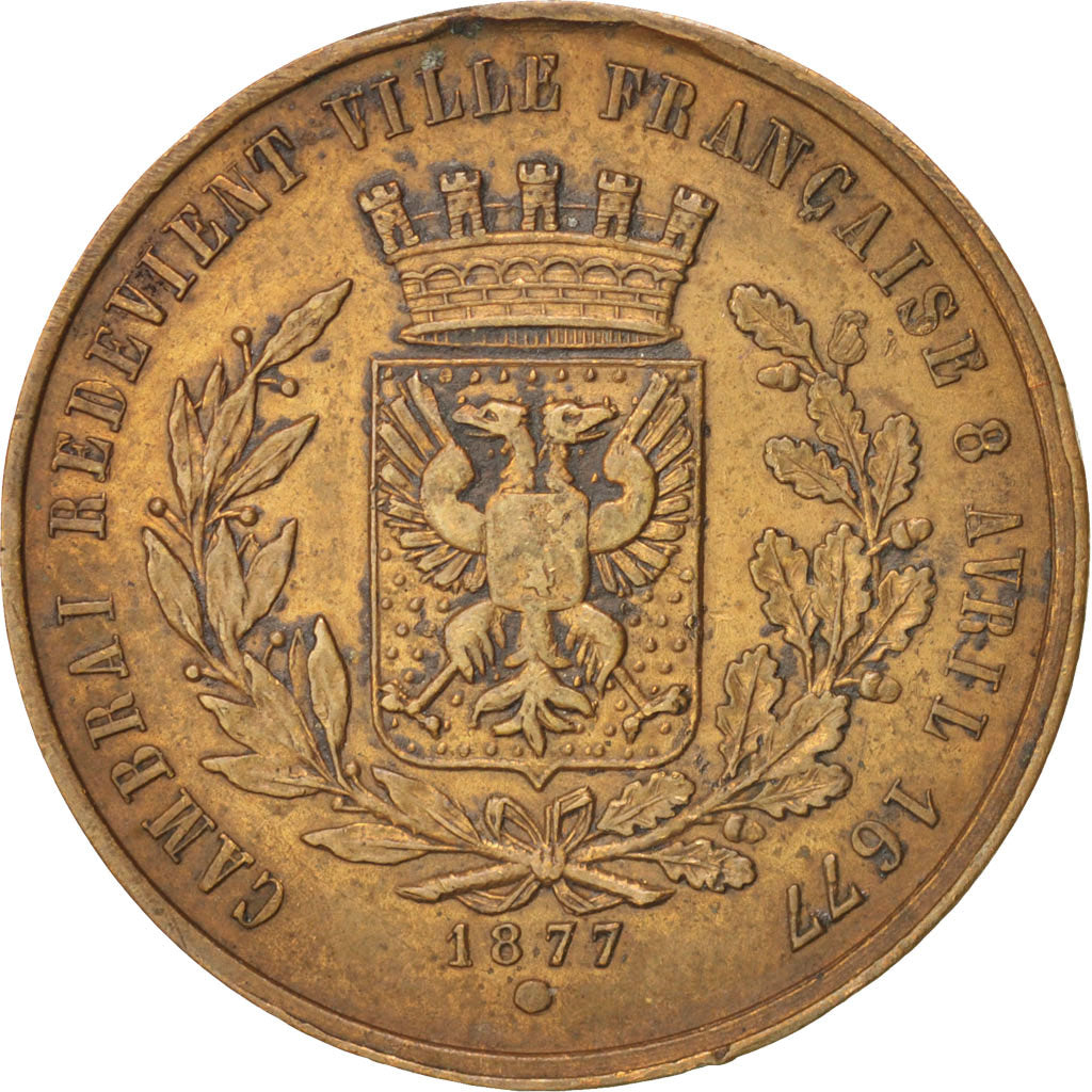 Francia, Token, Cambrai turn back to France, French Third Republic, 1877, MBC+
