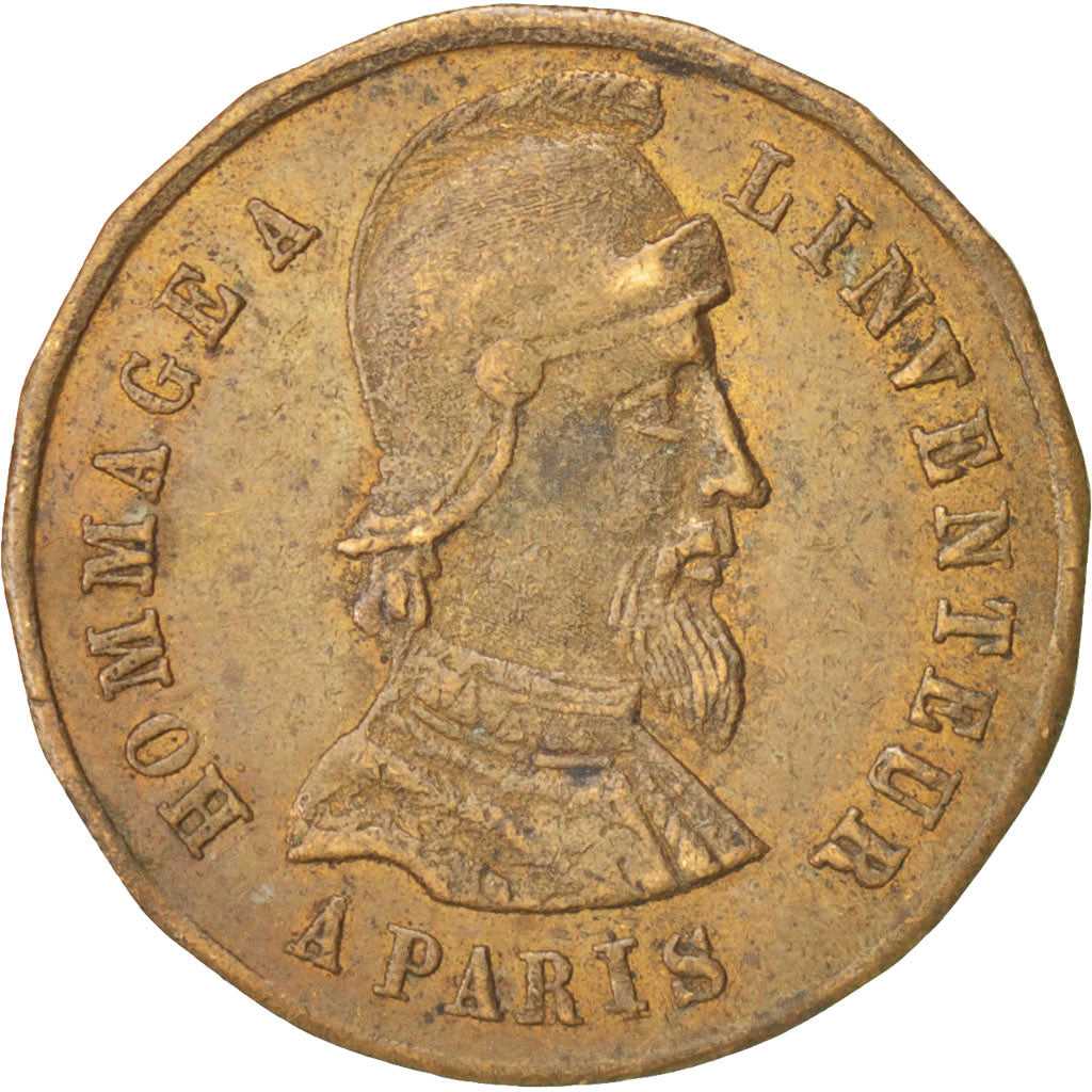 France, Trades, Crayons Mengin, Token, AU(50-53), Brass, 23