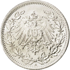 Moneda, ALEMANIA - IMPERIO, 1/2 Mark, 1916, Berlin, SC, Plata