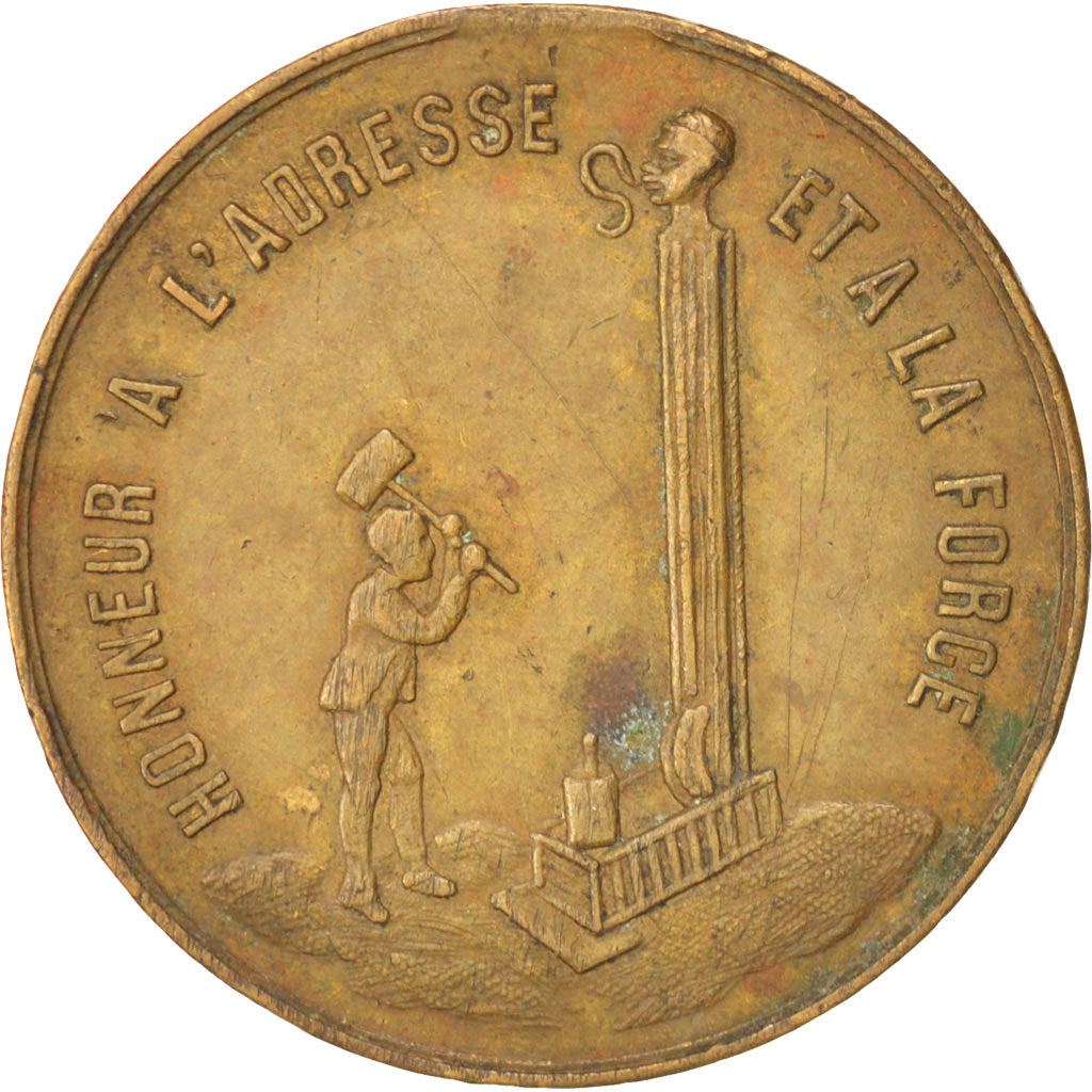 France, Jeton, Honneur à l'adresse et à la force, French Third Republic, TTB+