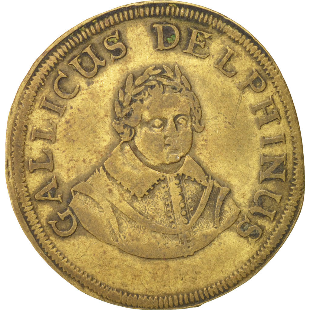 France, Royal, Dauphin, Token, AU(50-53), Brass, 27