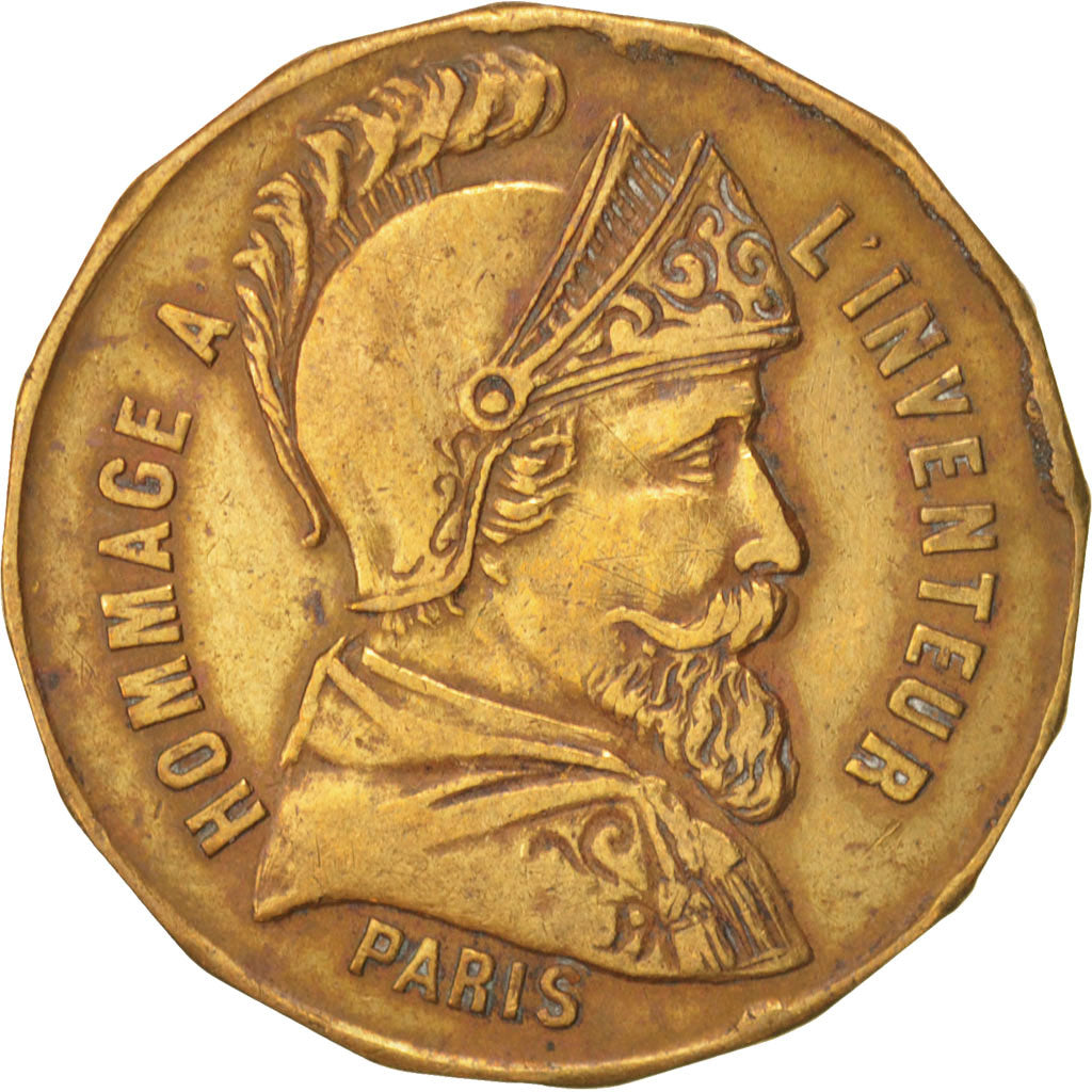 France, Token, Trades, Crayons Mengin, AU(55-58), Brass
