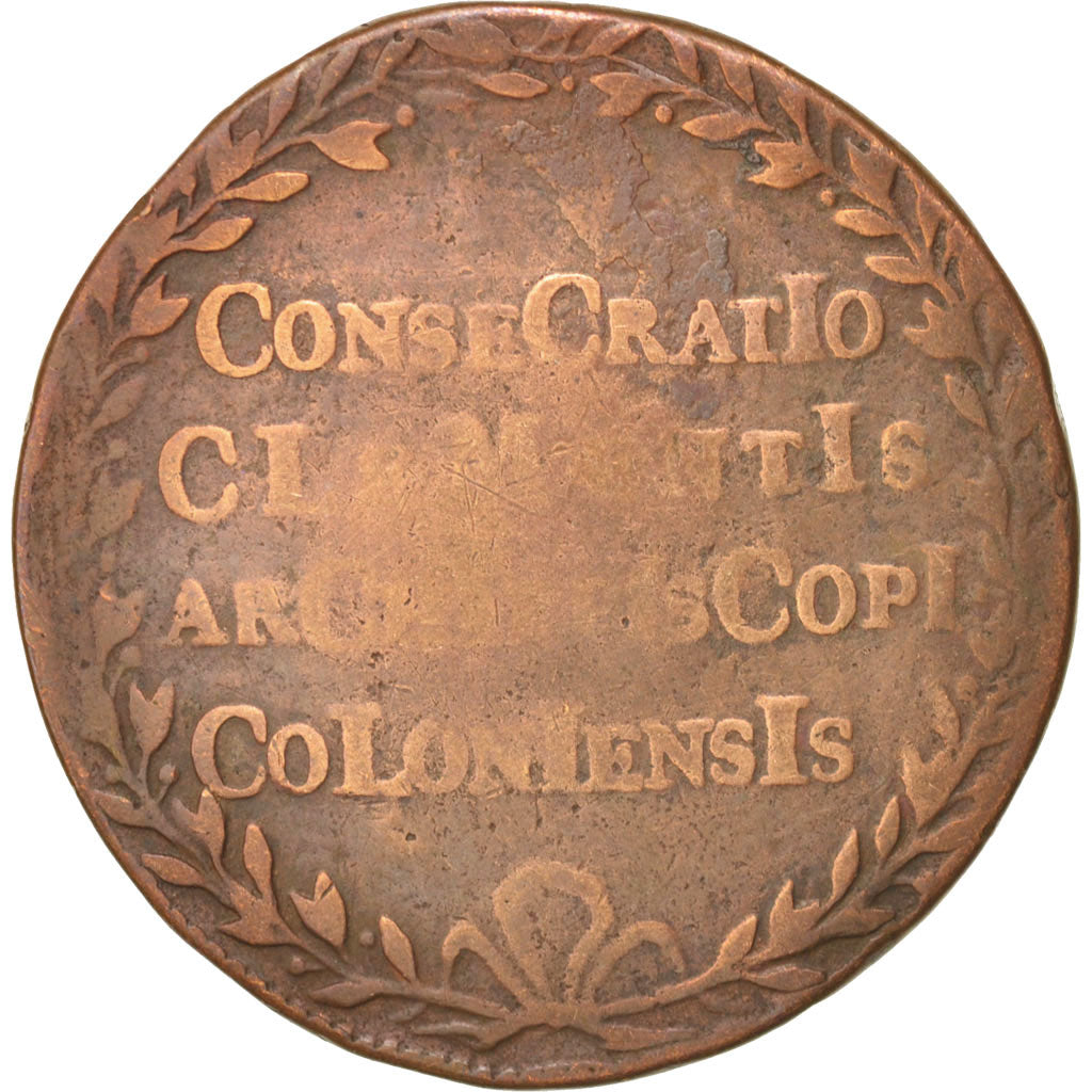 Netherlands, Spanish Netherlands, Joseph Clemens, Jeton, 1707, F(12-15), Copper