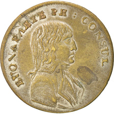France, The French Revolution, Bonaparte Consul, Token, AU(55-58), Brass, 24