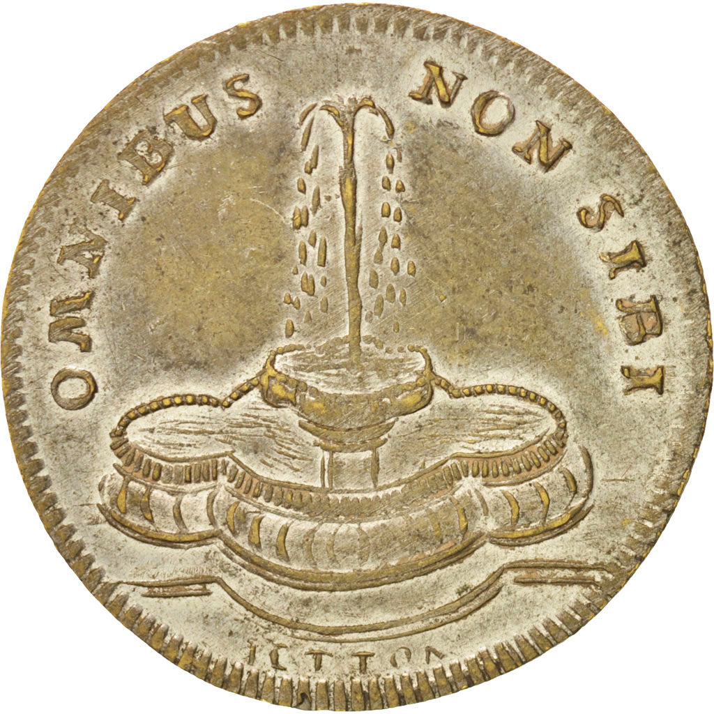 France, The French Revolution, Bonaparte Consul, Token, AU(55-58), Brass, 24
