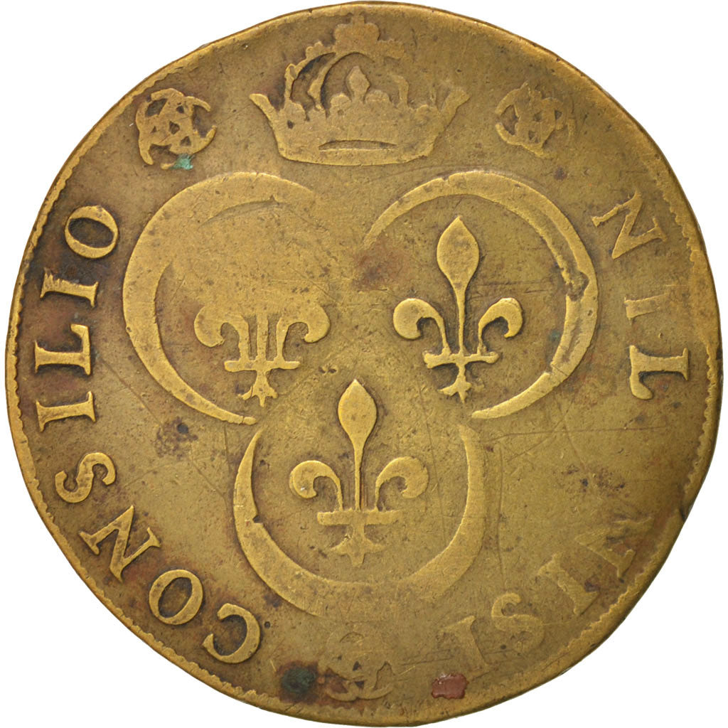 France, Token, Royal, Henri II, EF(40-45), Brass