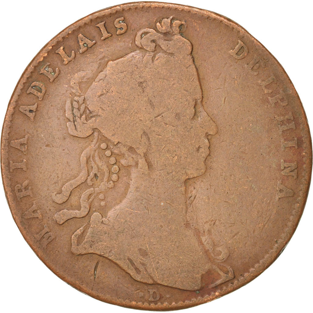 France, Royal, Dauphiné, Marie-Adélaïde of Savoie, Token, 1712, TB, Cuivre...