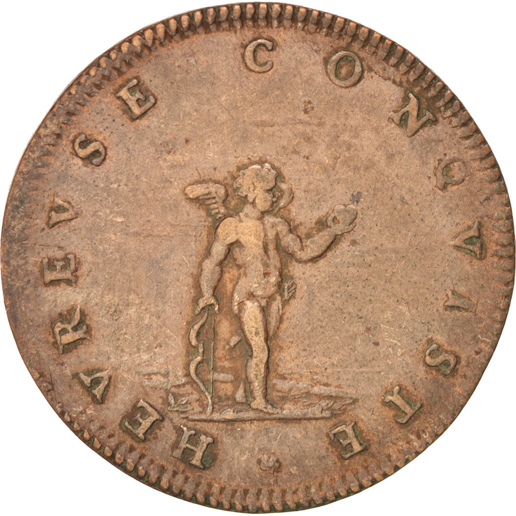 France, Galant token, Token, XVIII century, SUP, Cuivre, 29