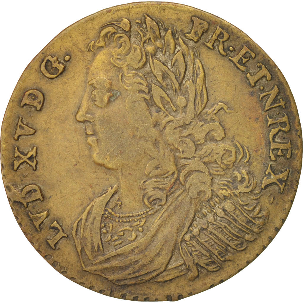 Frankreich, Token, Royal, Louis XV, SS, Messing