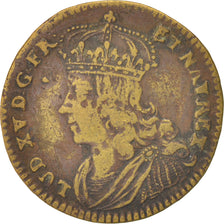 France, Token, Royal, Louis XV, AU(50-53), Brass