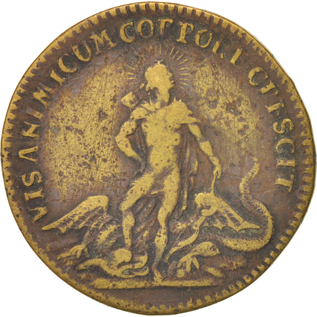 France, Token, Royal, Louis XV, AU(50-53), Brass