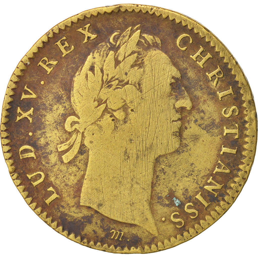 Francia, Token, Royal, États d'Artois, Louis XV, BC+, Latón