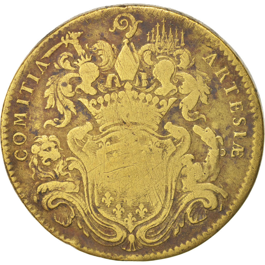 Francia, Token, Royal, États d'Artois, Louis XV, BC+, Latón
