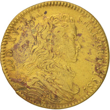 France, Token, Royal, Louis XV, EF(40-45), Brass