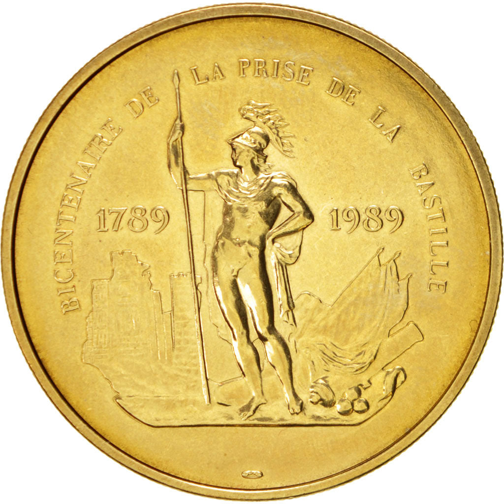 Frankreich, French Revolution Bicentenary, History, Medal, 1989, MS(63), Dubo...