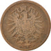 GERMANIA - IMPERO, Wilhelm I, 2 Pfennig, 1874, Frankfurt, MB, Rame, KM:2
