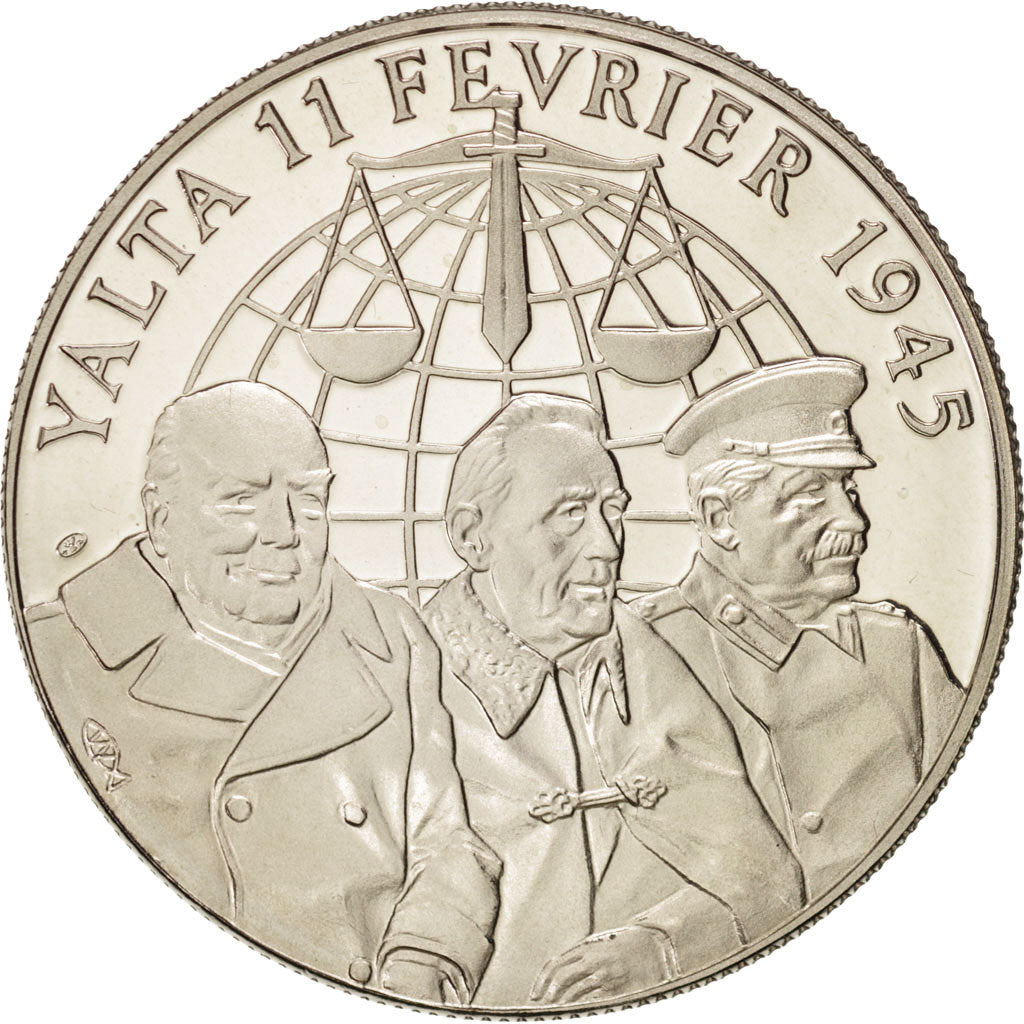 Frankreich, 1939-1945, Yalta, 11 février 1945, History, Medal, Not Applicabl...